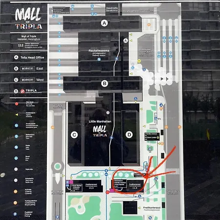 Fredika I Tripla Pasila Prime Location, Parking